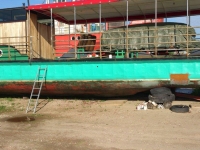 Laevakere puhastamine klaasipuruga, foto SodaBlastBaltic