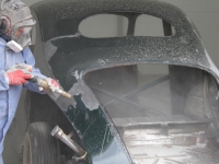 Lincolni autokere puhastamine soodapritsiga, foto SodaBlastBaltic
