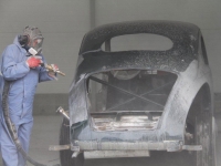 Lincolni autokere puhastamine soodapritsiga, foto SodaBlastBaltic